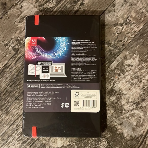 Moleskine Adobe Smart Notebook, Hard Cover SHIPS SAME DAY FREE GIFT - Picture 4 of 5
